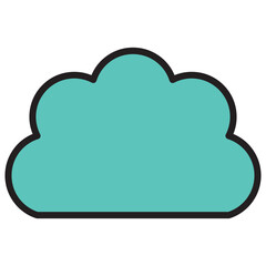 cloud color icon