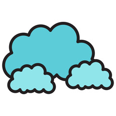 cloud color icon