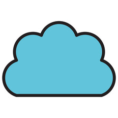 cloud color icon