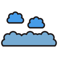 cloud color icon