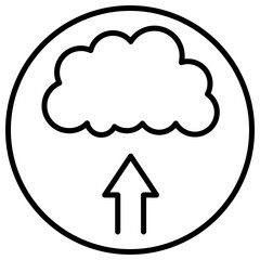 cloud line icon 2