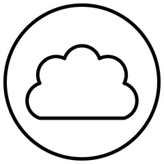 cloud line icon 2