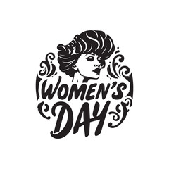Happy Women's day slogan t shirt vector illustration