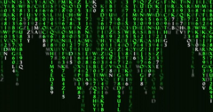 Computer code - Technology background in a matrix style. Programming coding or hacker concept