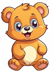 Obraz premium Picture for kids, happy baby bear