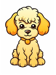 Picture for kids, happy baby dog,