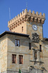 Fototapeta na wymiar Town Hall of Castro Urdiales in Spain