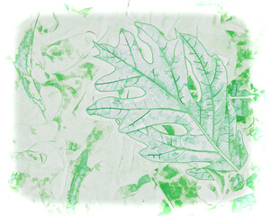 Isolated Oak Leaf on Pile - 703516386