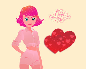 girl with heart