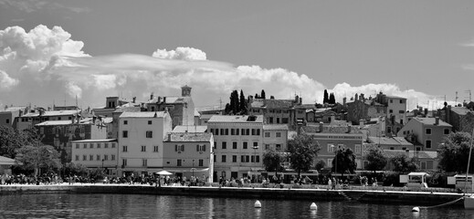 Rovinj, Croatia situated on the north Adriatic. The town is officially bilingual, Italian and...