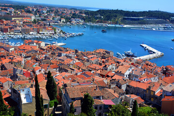 Rovinj, Croatia situated on the north Adriatic. The town is officially bilingual, Italian and...
