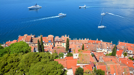 Rovinj, Croatia situated on the north Adriatic. The town is officially bilingual, Italian and...
