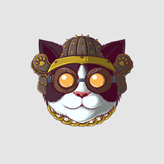 Cute Cat Vector Illustration