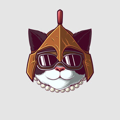 Cute Cat Vector Illustration