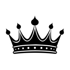 Regal Crown Symbol of Royalty Vector - obrazy, fototapety, plakaty