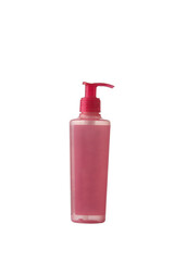 pink container, bottle for cosmetics