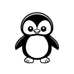 Adorable Kawaii Penguin Vector Design