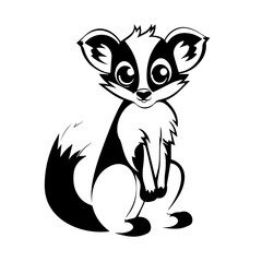 Wild Lemur Vector