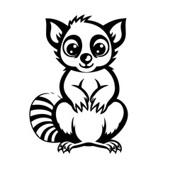 Wild Lemur Vector