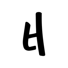 Letter H logo design timeless emblem brand identity logotype abstract minimalist monogram typography vector logo