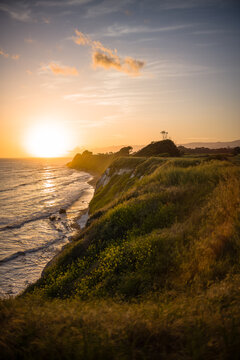 Sunset over Ellwood Mesa, Goleta, California