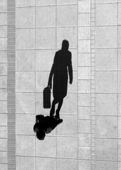 One person shadow