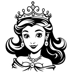 Enchanting Princess Character Vector