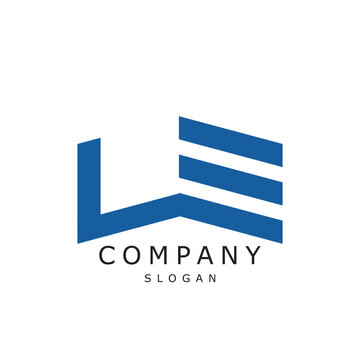 Letter L E logo design timeless emblem brand identity logotype abstract minimalist monogram typography vector logo
