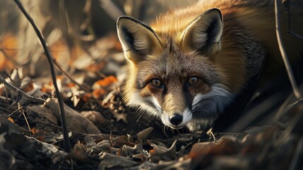 Close Up of Fox Lying on Ground - National Wildlife Day 2024