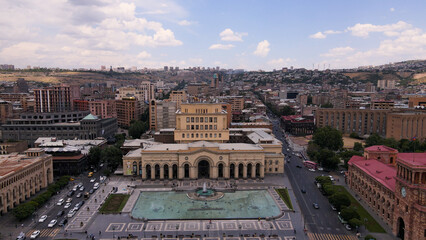 Obraz premium Yerevan city, Armenia, parks, buildings, streets, holiday, walking, summer