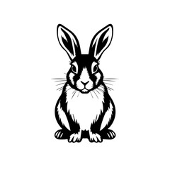 Cute Rabbit Vector Illustration