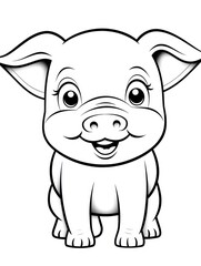 Obraz premium Coloring book page