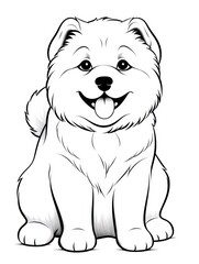 Fototapeta premium Coloring book page