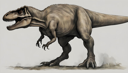 Tyrannosaurus Rex - Prehistoric Dinosaur Illustration