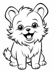 Fototapeta premium Coloring book page