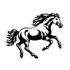 Obraz na płótnie Canvas Dynamic Running Horse Vector Illustration