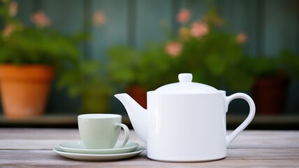 Fototapeta na wymiar cup of tea. Generative AI