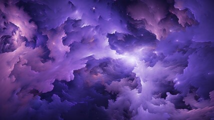 Fototapeta premium Purple psace background. Galaxy space. Generative AI