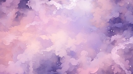 Fototapeta premium abstract watercolor background with clouds. Generative AI