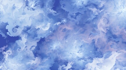 Fototapeta premium Blue space galaxy abstract background. Generative AI