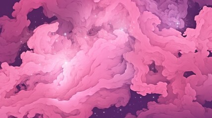 Pink abstract galaxy background.