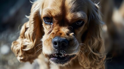 Canine Discontent: A Glimpse into Feral Instincts American cocker spaniel