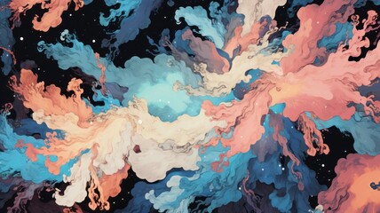 Beautiful colorful background abstract. Generative AI
