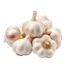 garlic isolated, garlic transparent png, Raw fresh garlic, white background