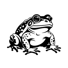 Charming Toad in Nature Vector Art