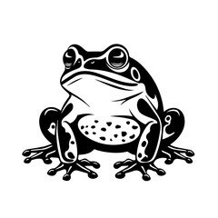 Charming Toad in Nature Vector Art