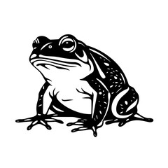 Charming Toad in Nature Vector Art