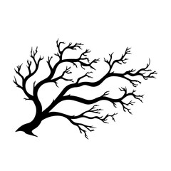 Elegant Tree Branch with Leaves Vector