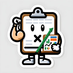 A design portraying a friendly Excel icon as a sports coach, with a whistle and clipboard with charts, set in a gym, representing the coaching role of Excel in data strategy.