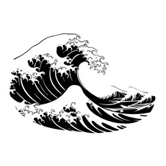 Dynamic Ocean Waves Vector Design